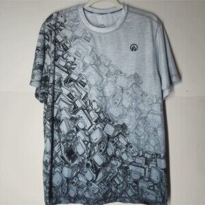 Ink N Burn T Shirt Men's Size XXL Computer Moniter TV Graphic Short Sleeve